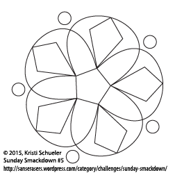 Here is the Zendala or Mandala template for the 5th Sunday Smackdown. The PDF includes full sheet, and the official Zentangle tile and Zendala size.